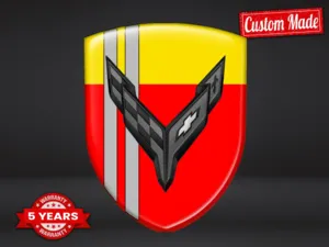 Corvette Autocollants Logo Imprimés Édition Premium Perso